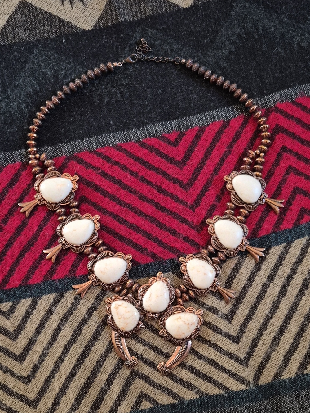 White Stone Statement Necklace - Women Jewelry